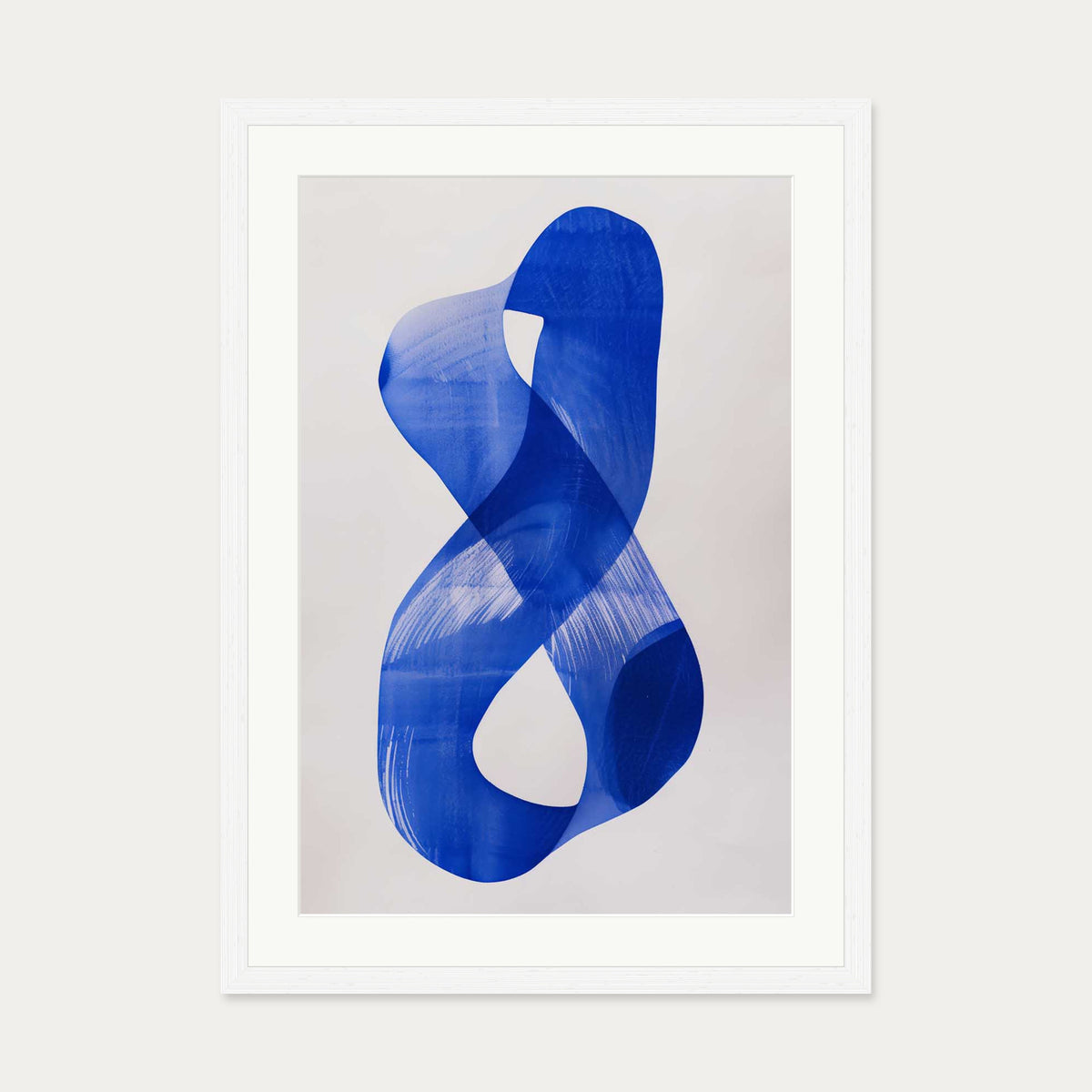 Abstract Infinity Wall Art — 50 x 70 cm — White Frame