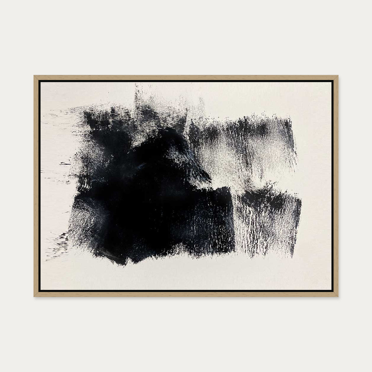 Abstract No 406 Canvas Art — 50 x 70 cm — Oak Frame