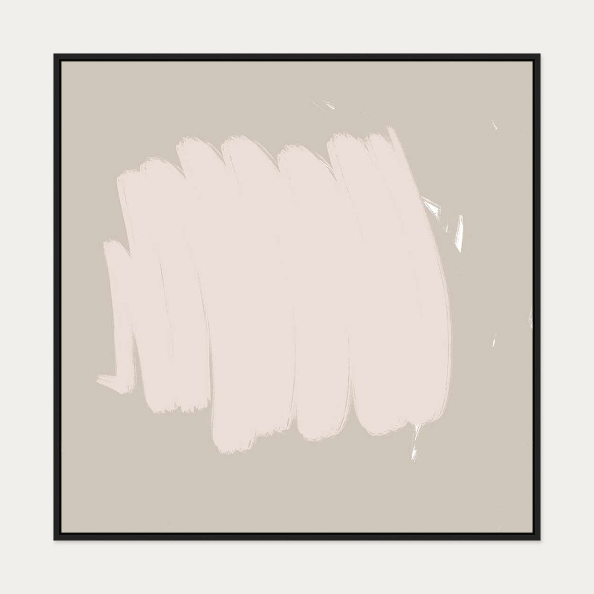 Abstract Study Canvas Art — 100 x 100 cm — Black Frame