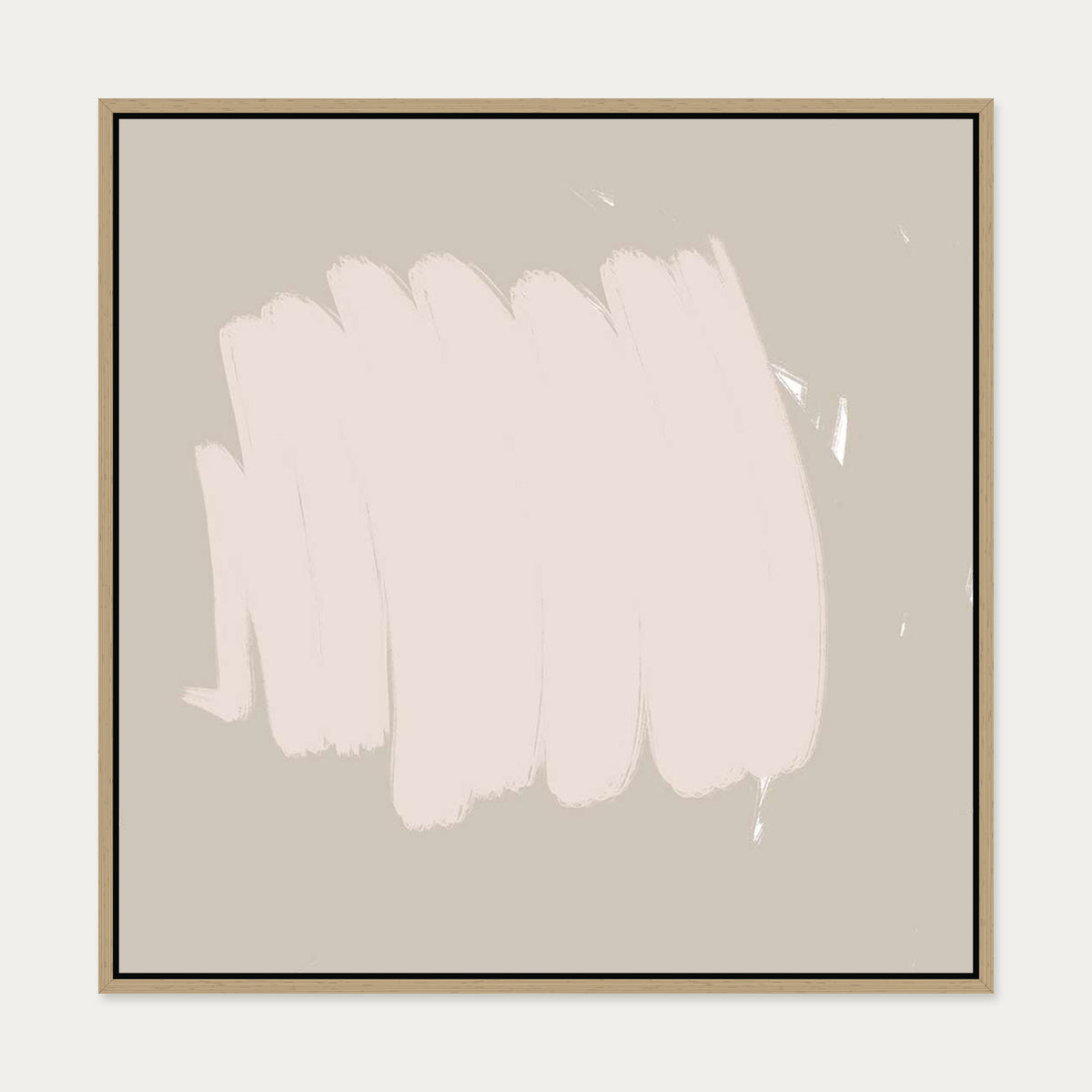 Abstract Study Canvas Art — 70 x 70 cm — Oak Frame