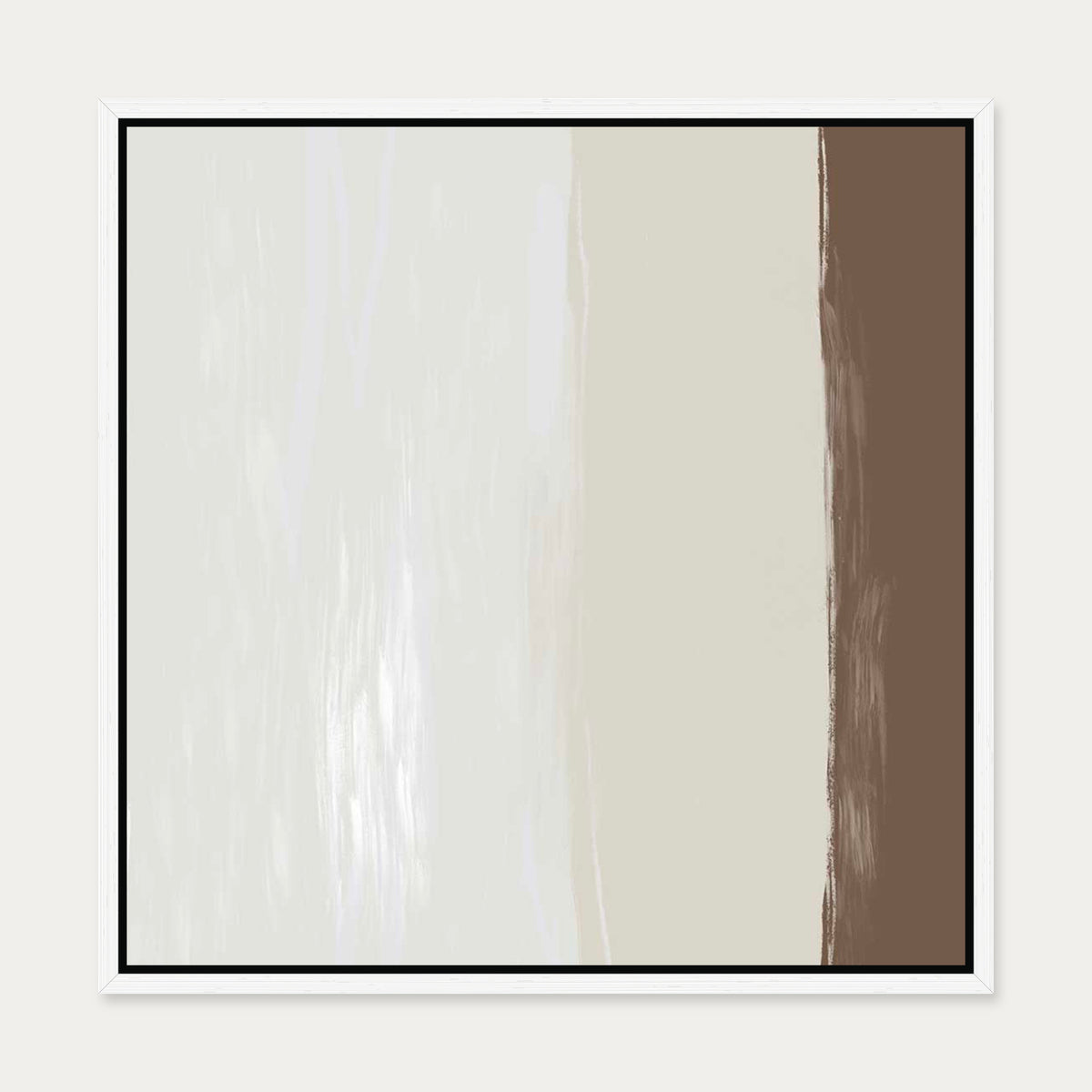 Abstract Study II Canvas Art — 50 x 50 cm — White Frame