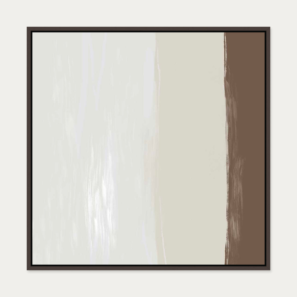 Abstract Study II Canvas Art — 70 x 70 cm — Brown Frame