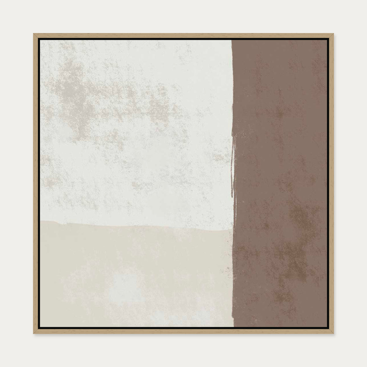 Abstract Study IV Canvas Art — 70 x 70 cm — Oak Frame