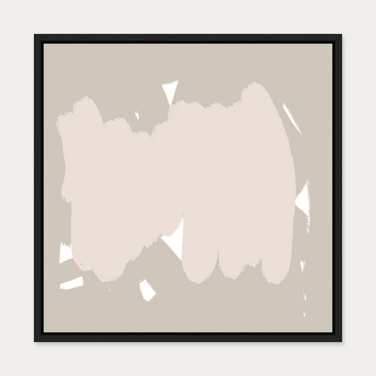 Abstract Study XII Canvas Art — 50 x 50 cm — Black Frame