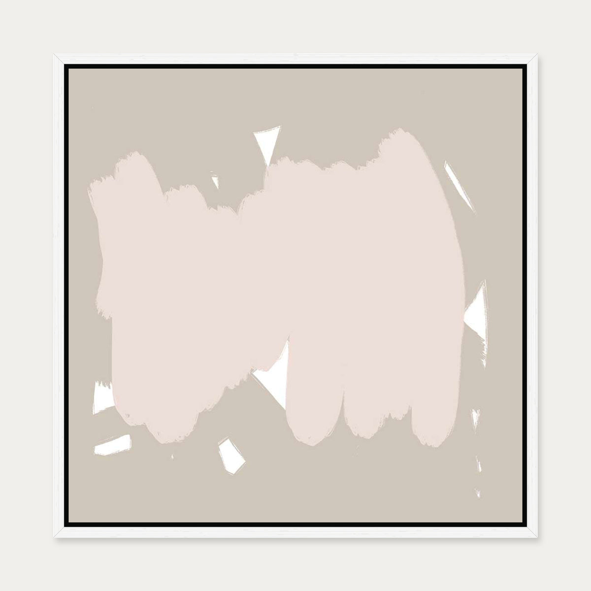 Abstract Study XII Canvas Art — 50 x 50 cm — White Frame