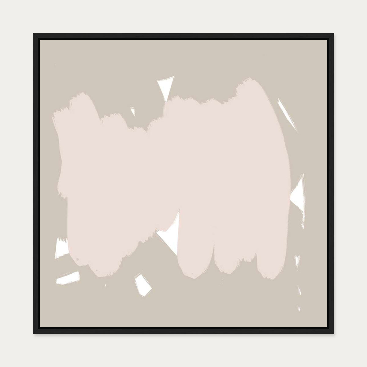 Abstract Study XII Canvas Art — 70 x 70 cm — Black Frame