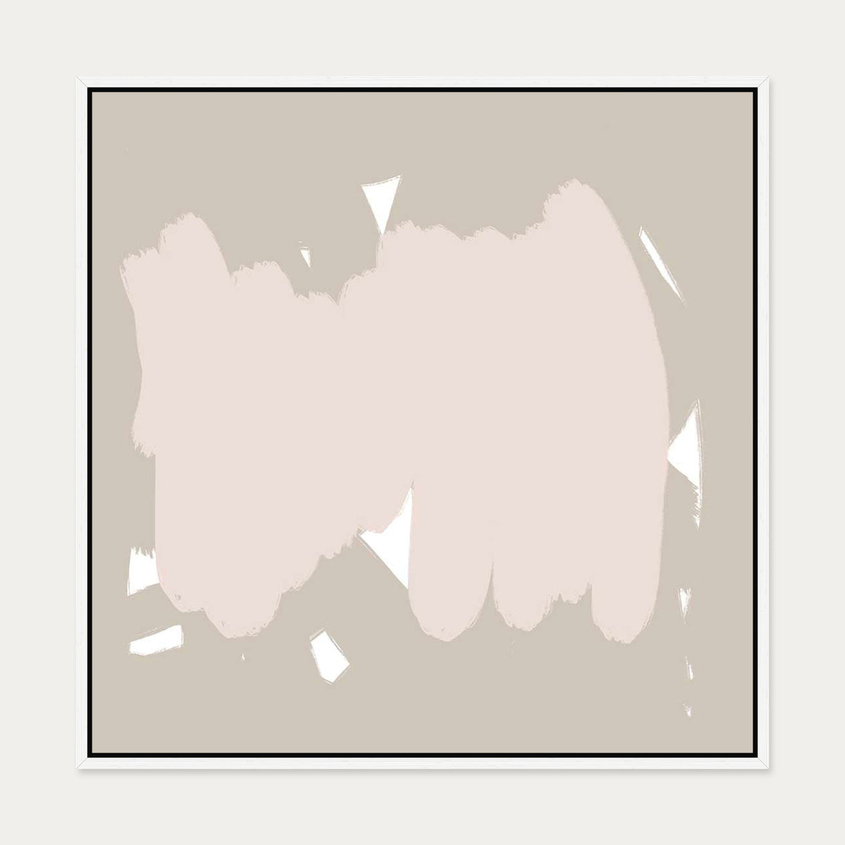 Abstract Study XII Canvas Art — 70 x 70 cm — White Frame