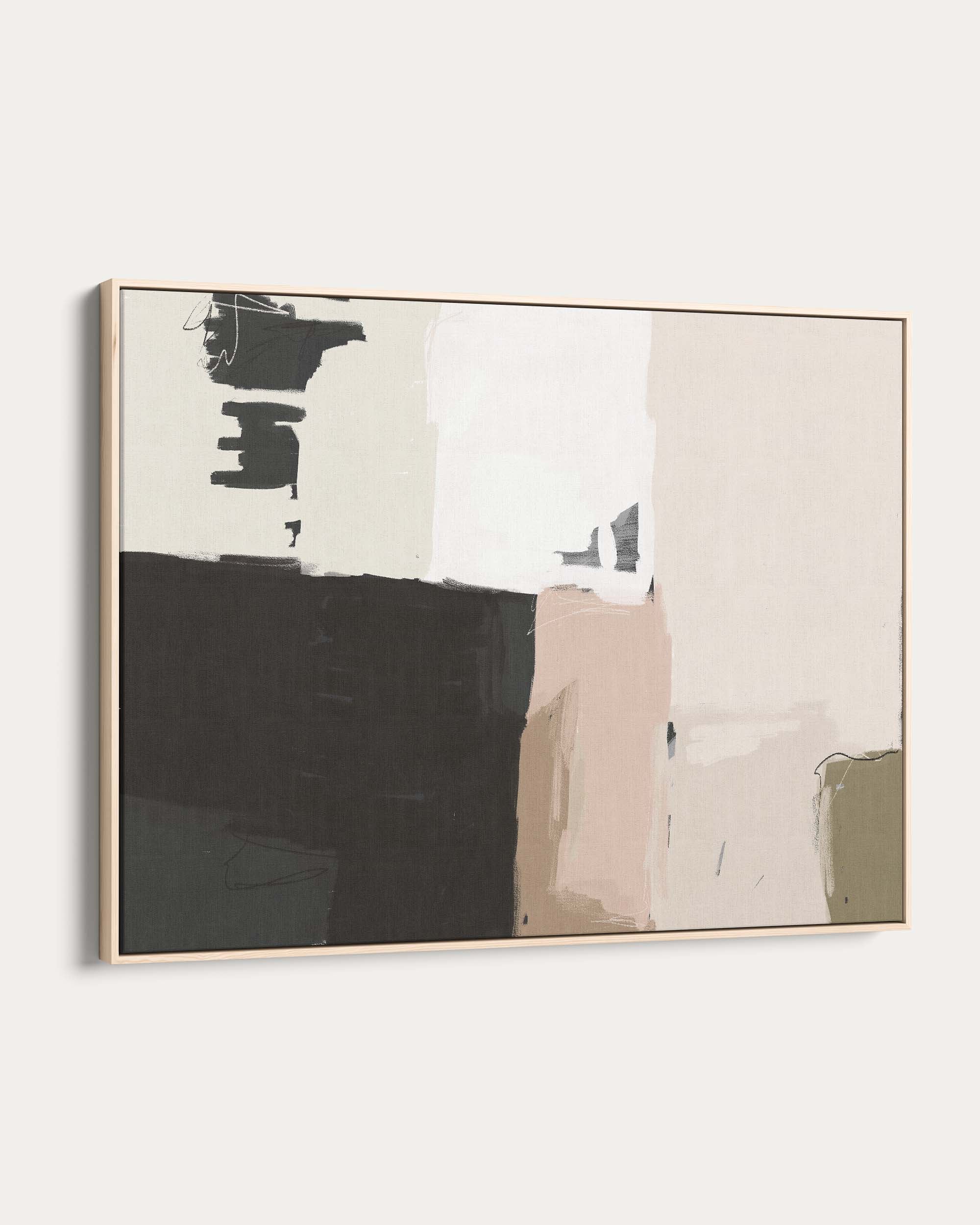 Abstract Beige Canvas Art