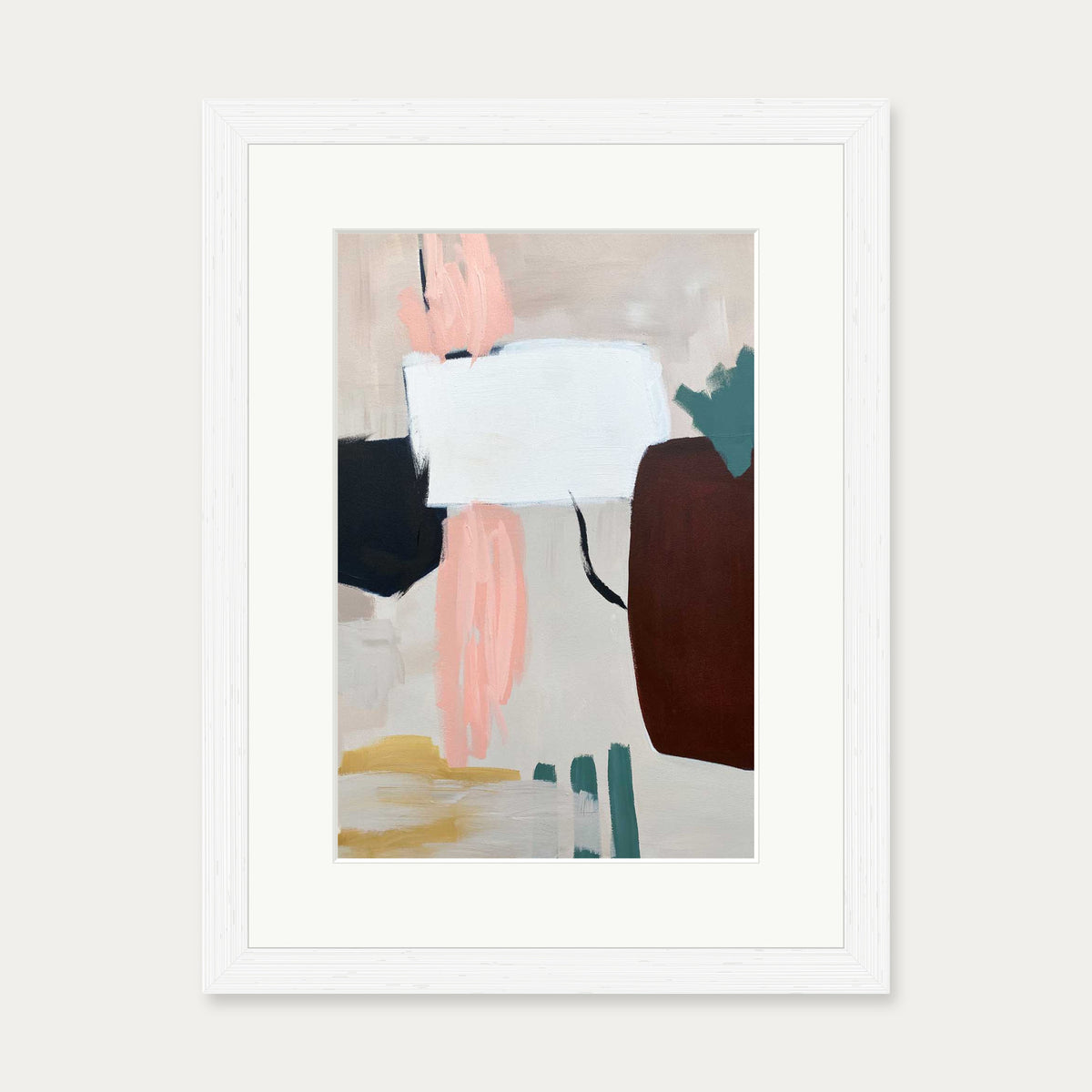 Abstraction 100 Art Print — 30 x 40 cm — White Frame