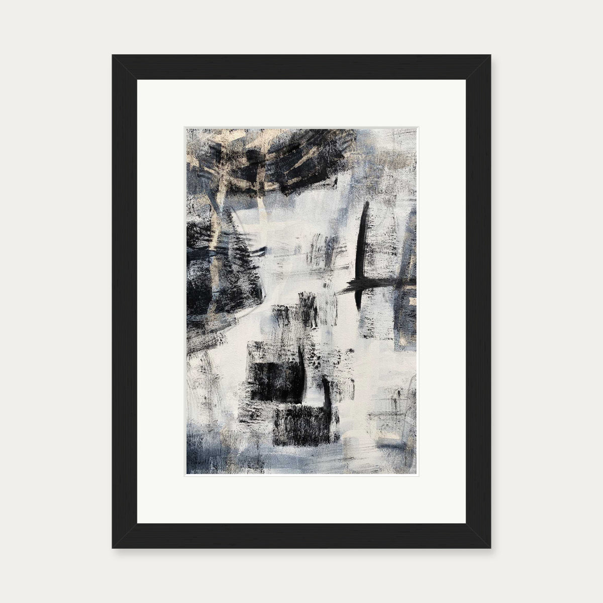 Abstraction 103 Art Print — 30 x 40 cm — Black Frame