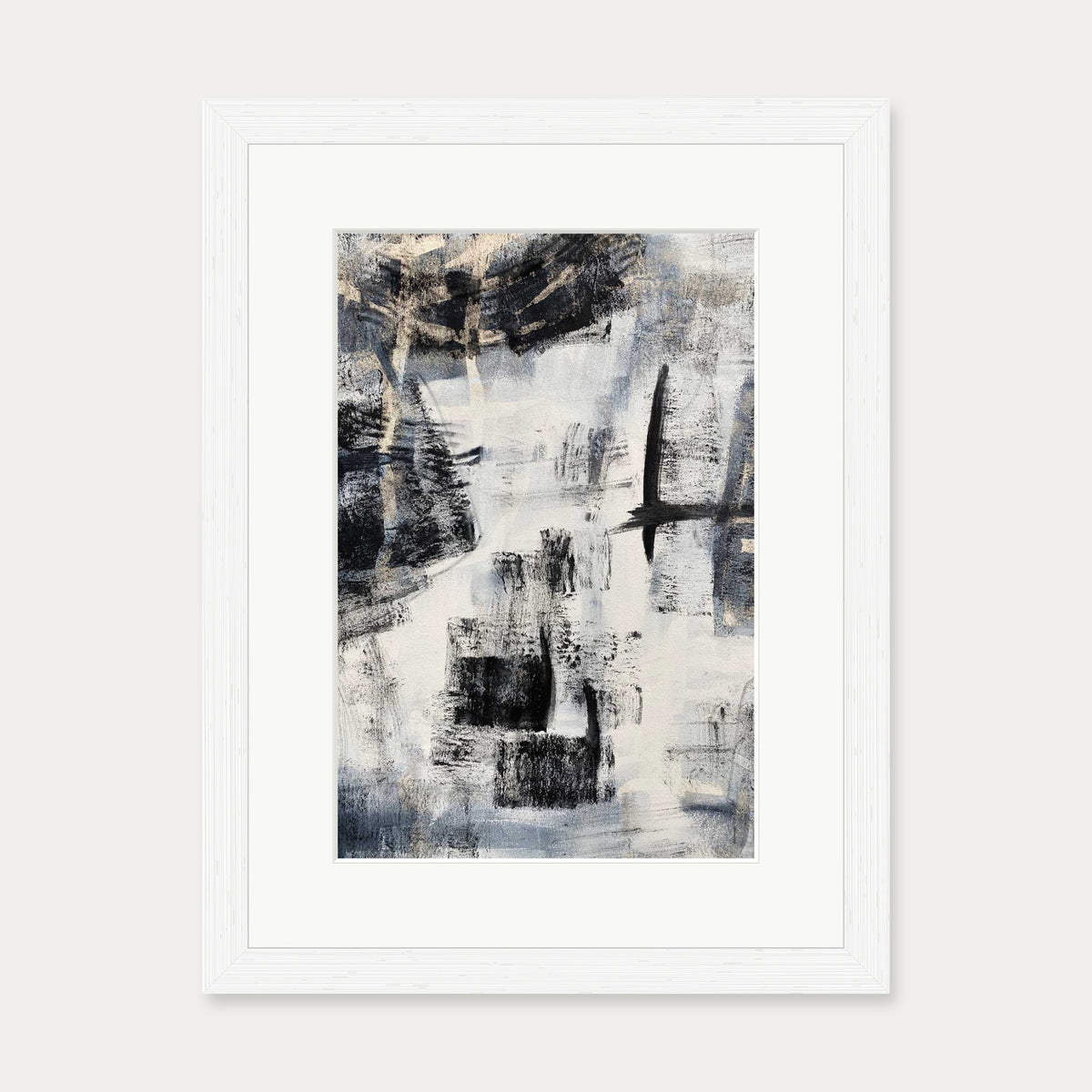 Abstraction 103 Art Print — 30 x 40 cm — White Frame
