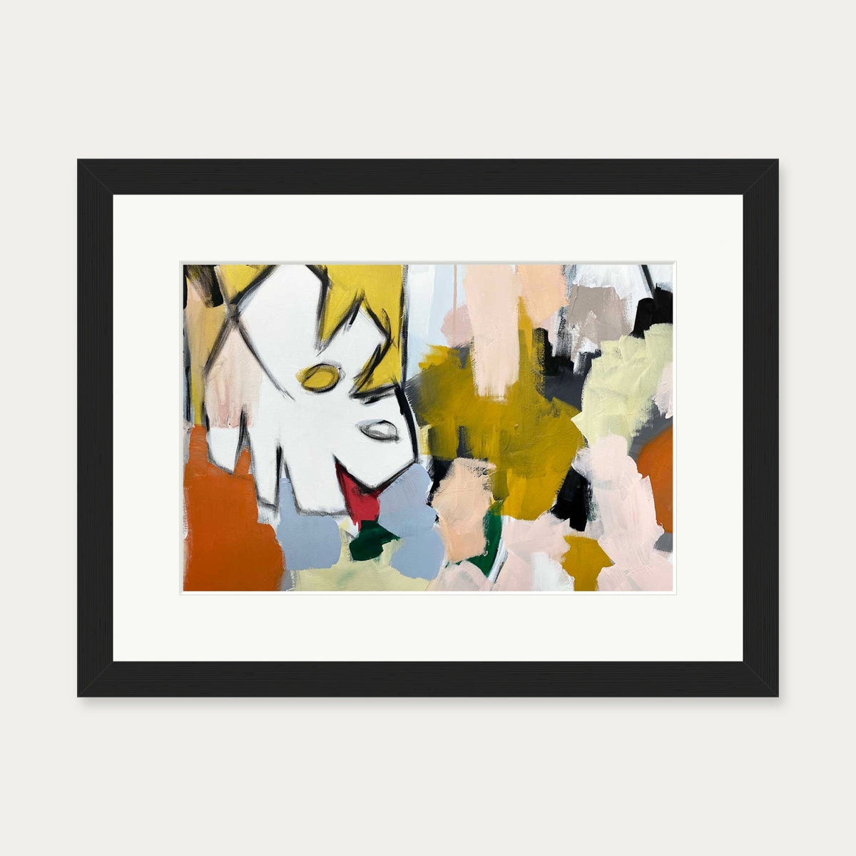 Abstraction 105 Art Print — 30 x 40 cm — Black Frame