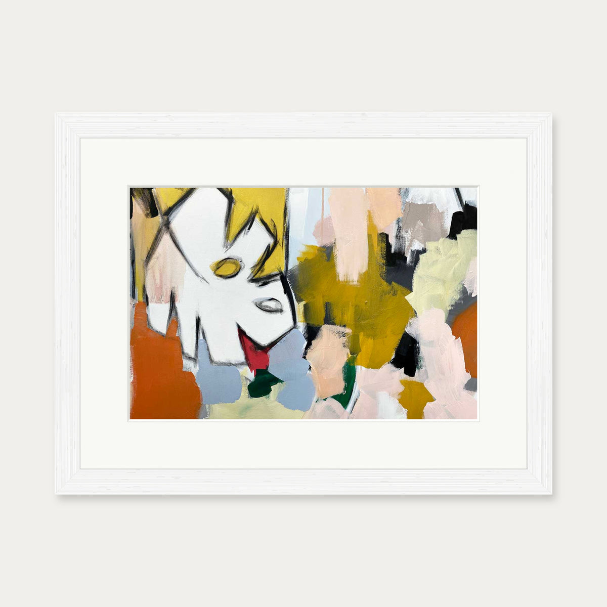 Abstraction 105 Art Print — 30 x 40 cm — White Frame