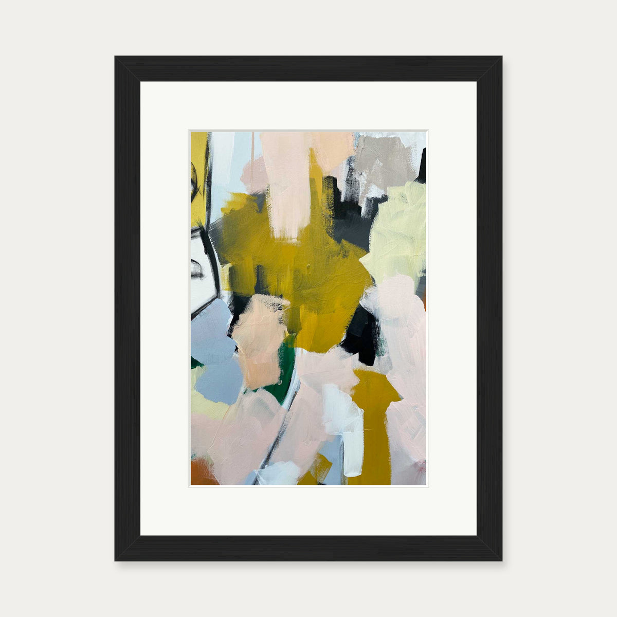 Abstraction 106 Art Print — 30 x 40 cm — Black Frame