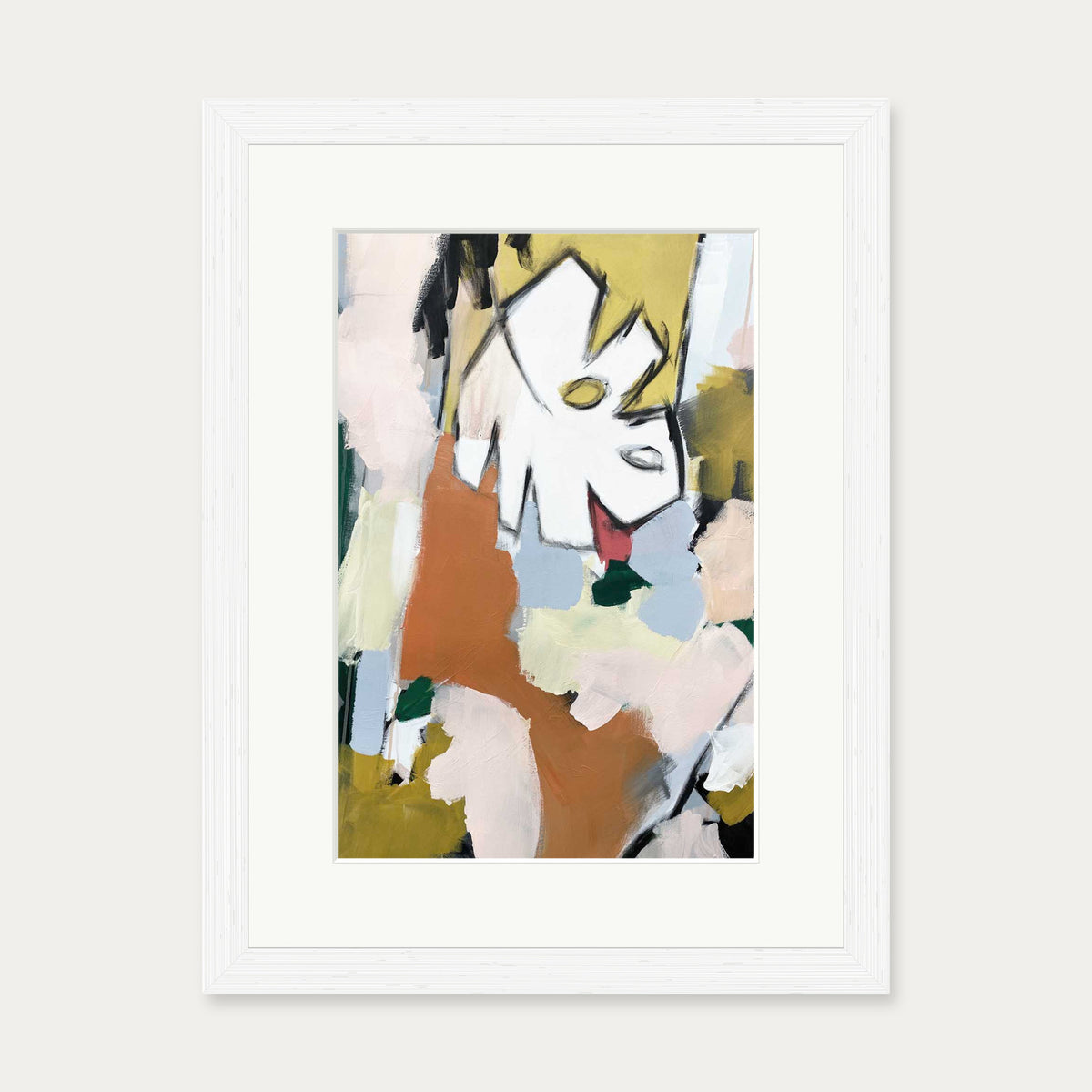 Abstraction 107 Art Print — 30 x 40 cm — White Frame