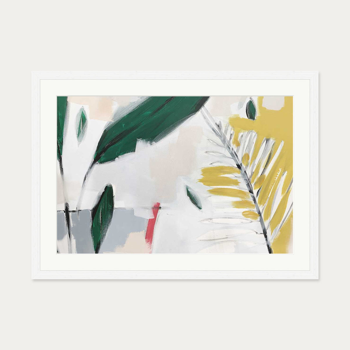 Abstraction 109 Art Print — 50 x 70 cm — White Frame