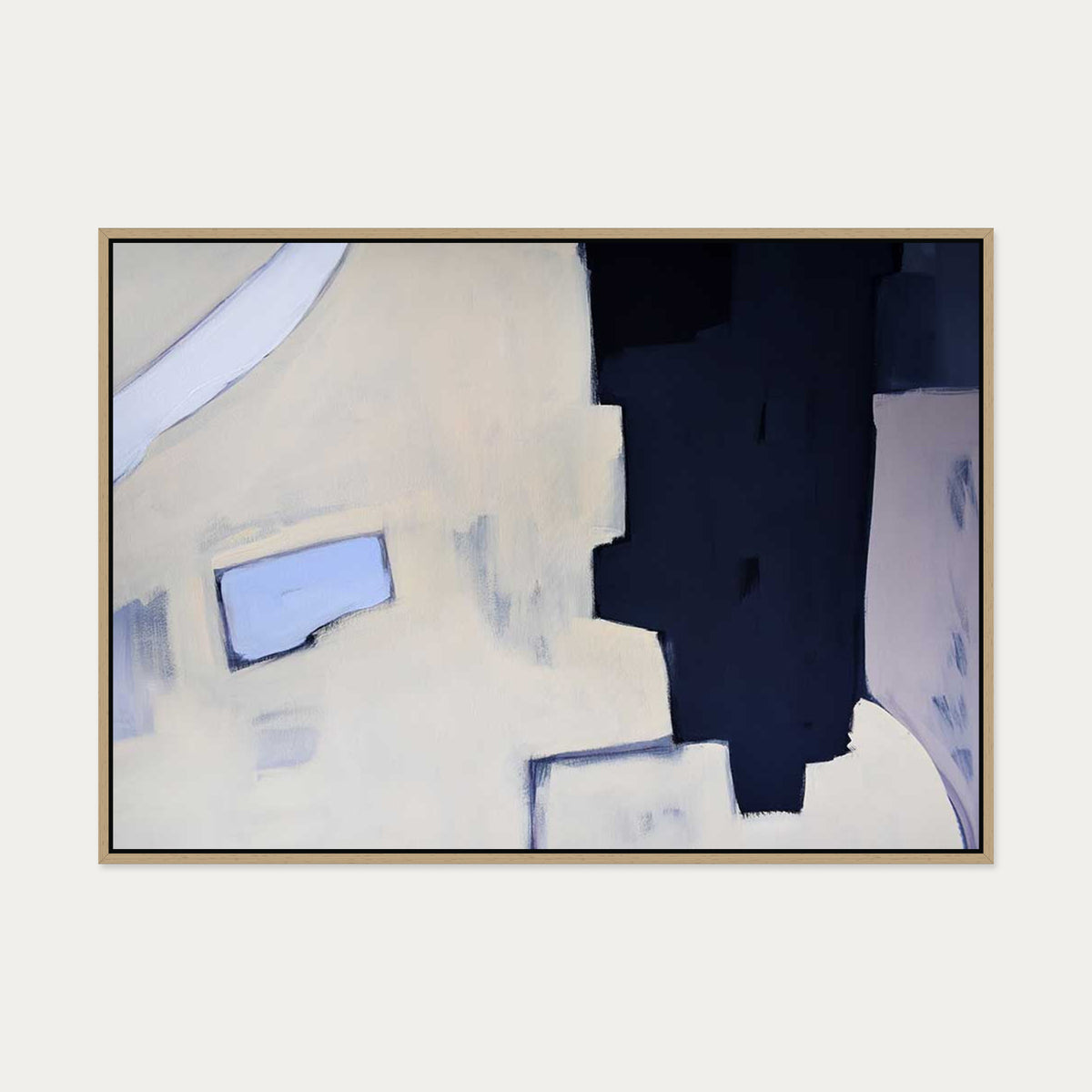 Abstraction 529 Canvas Art — 70 x 100 cm — Oak Frame