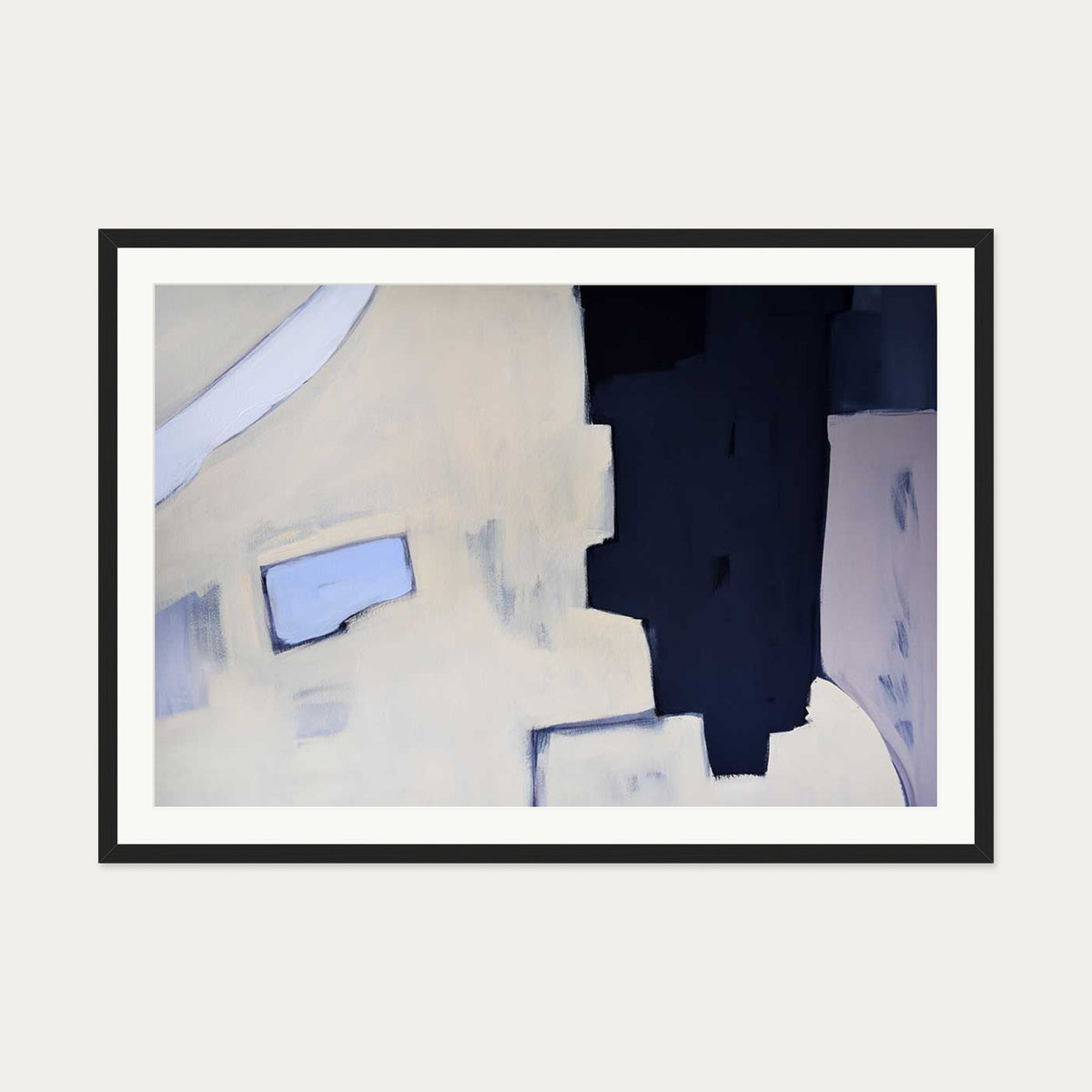 Abstraction 529 Art Print — 70 x 100 cm — Black Frame
