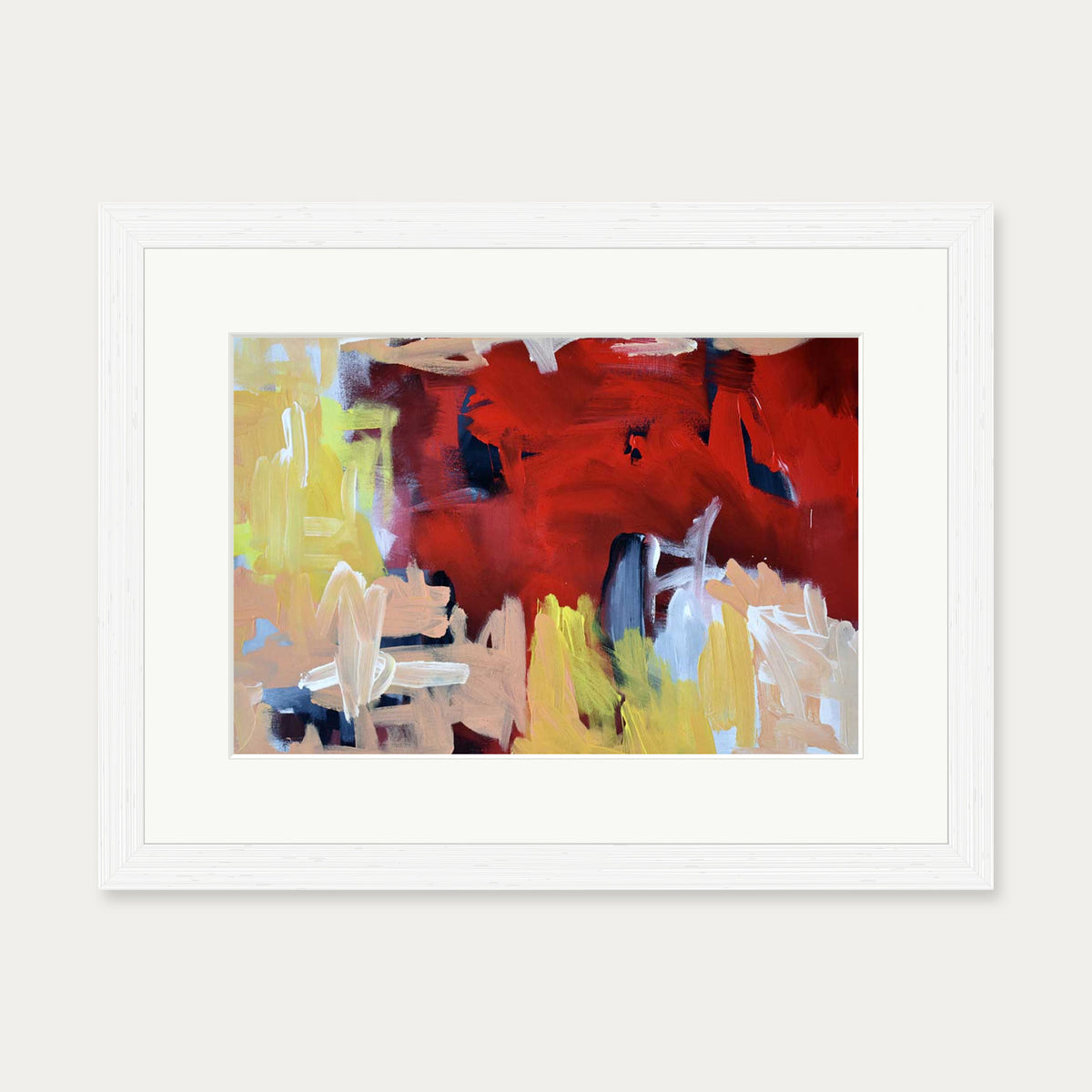 Abstraction 61 Art Print — 30 x 40 cm — White Frame