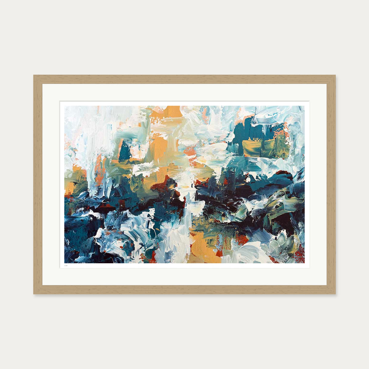 Afterglow Limited Edition Print — 50 x 70 cm — Oak Frame