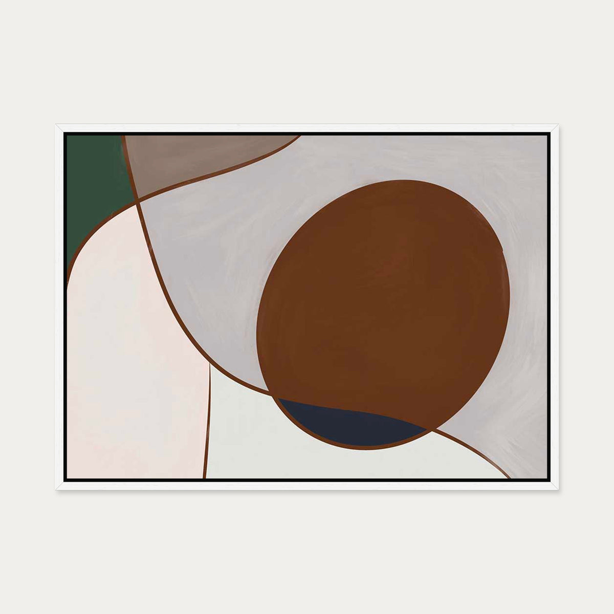 Ahead Of The Curve Canvas Art — 50 x 70 cm — White Frame