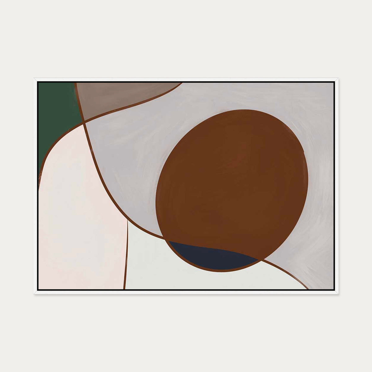Ahead Of The Curve Canvas Art — 70 x 100 cm — White Frame