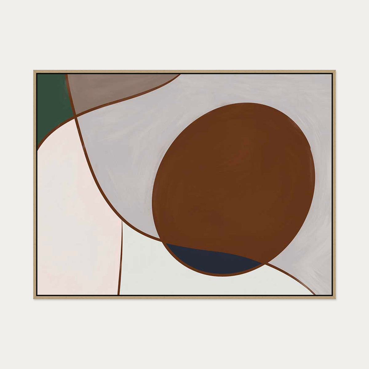 Ahead Of The Curve Canvas Art — 90 x 120 cm — Oak Frame