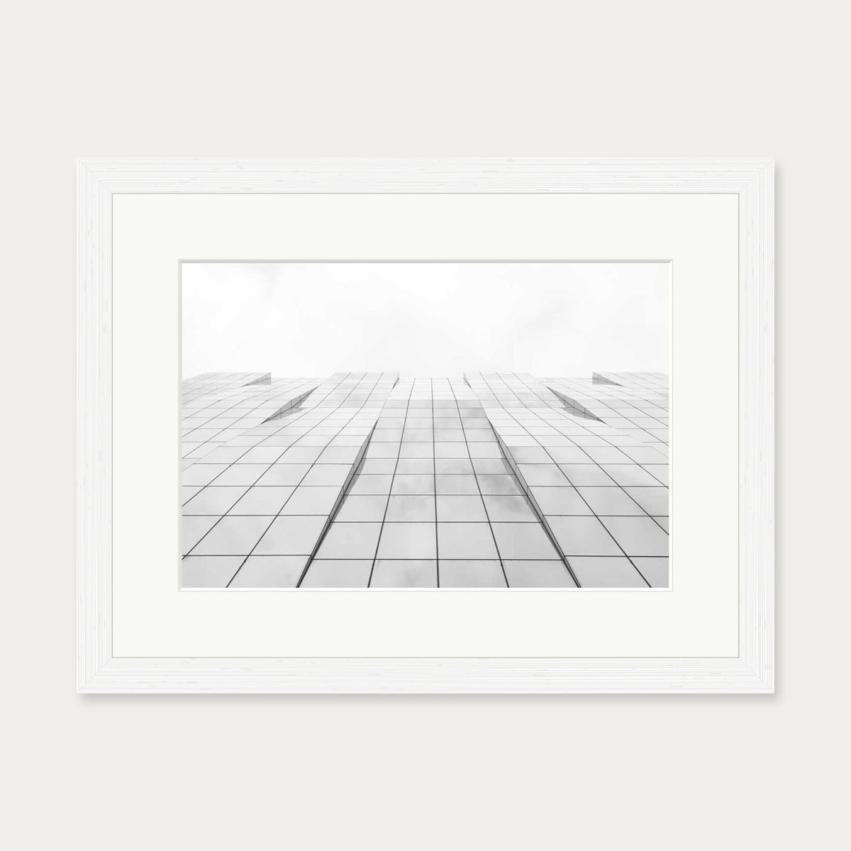 Architectural Geometry II Wall Art Print — 30 x 40 cm — White Frame