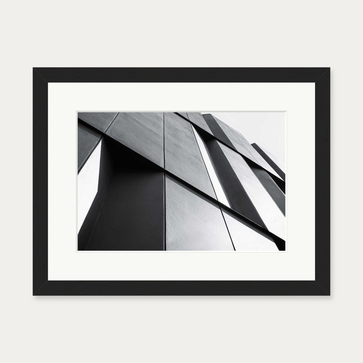 Architectural Geometry III Wall Art Print — 30 x 40 cm — Black Frame
