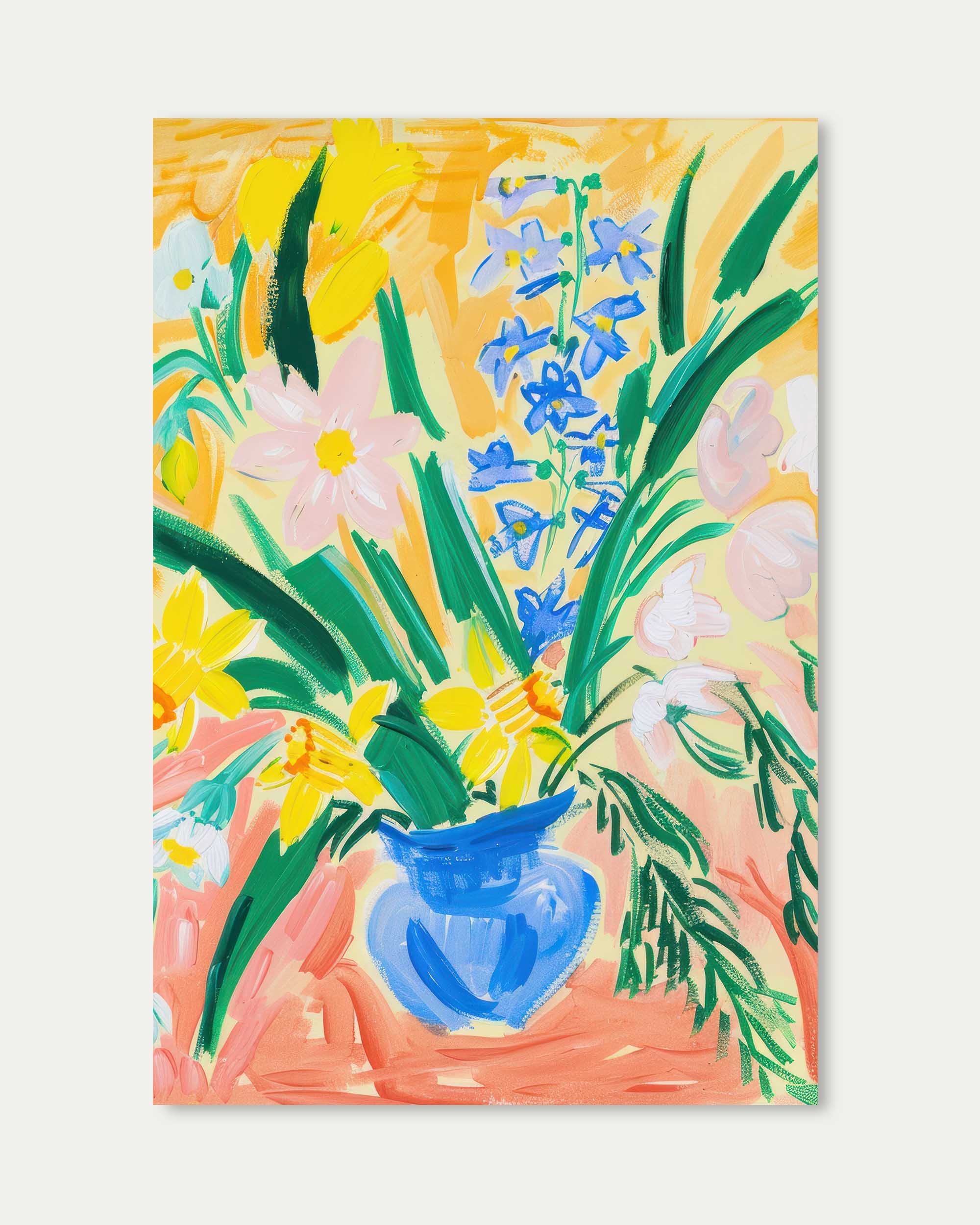 Abstract Flowers Wall Art