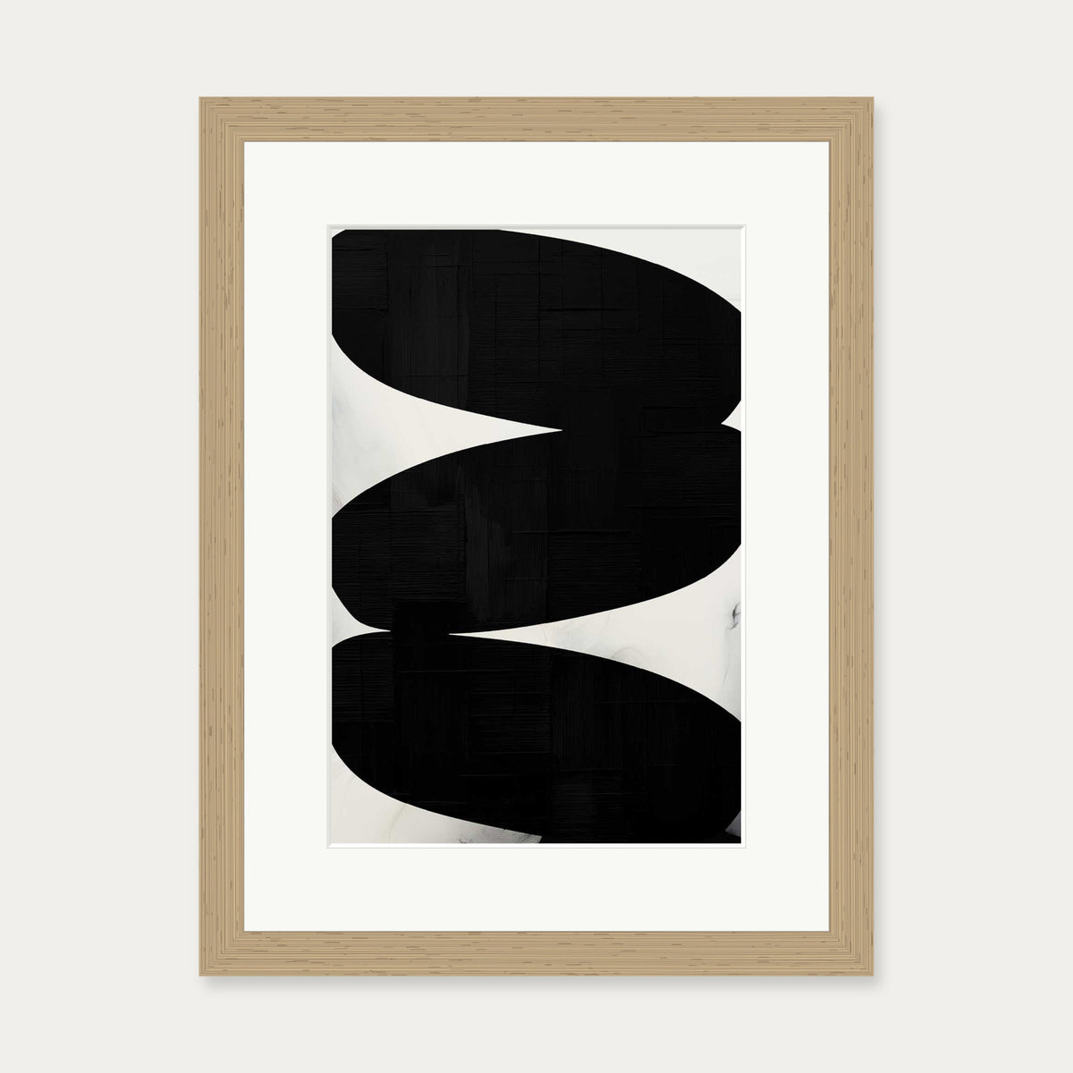 Balancing Expression Art Print — 30 x 40 cm — Oak Frame
