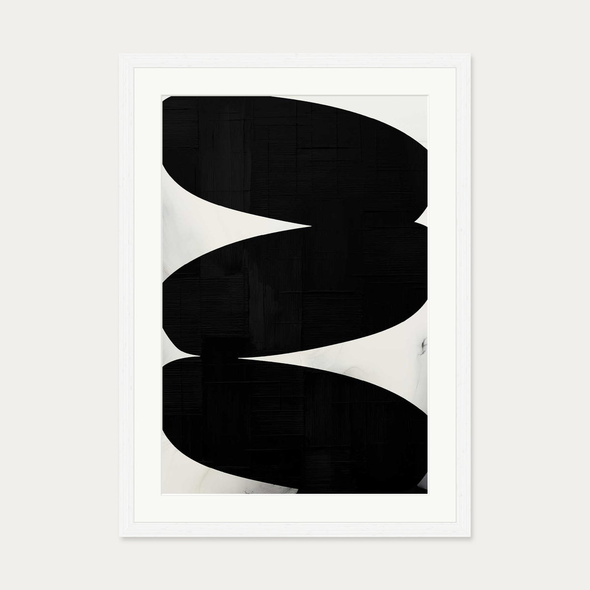 Balancing Expression Art Print — 50 x 70 cm — White Frame