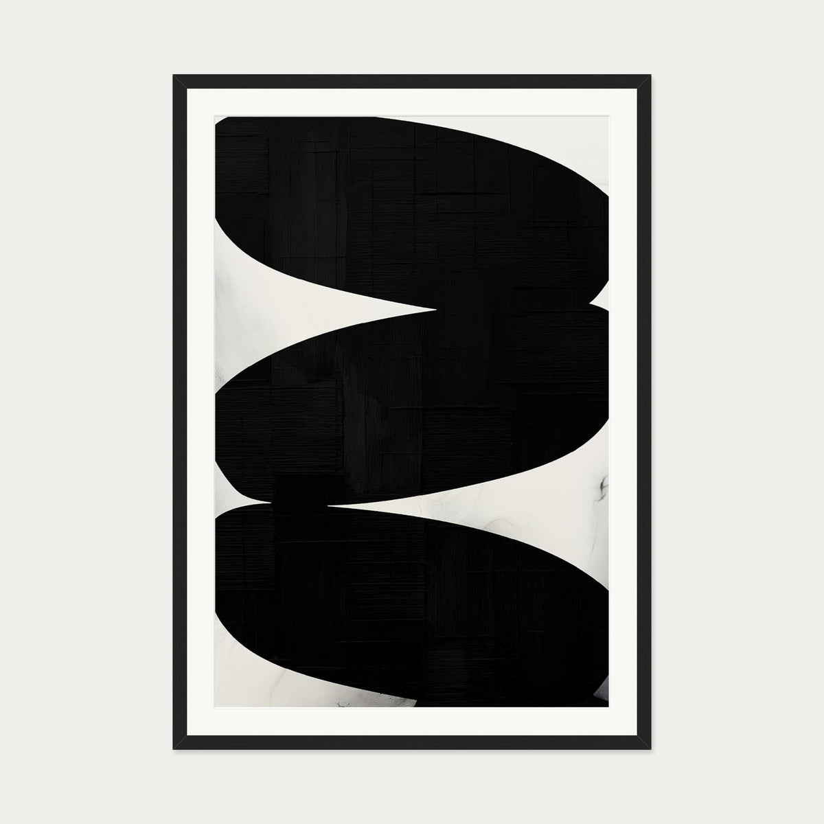 Balancing Expression Art Print — 70 x 100 cm — Black Frame