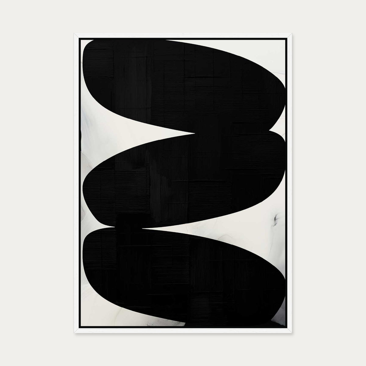 Balancing Expression Canvas Art — 50 x 70 cm — White Frame