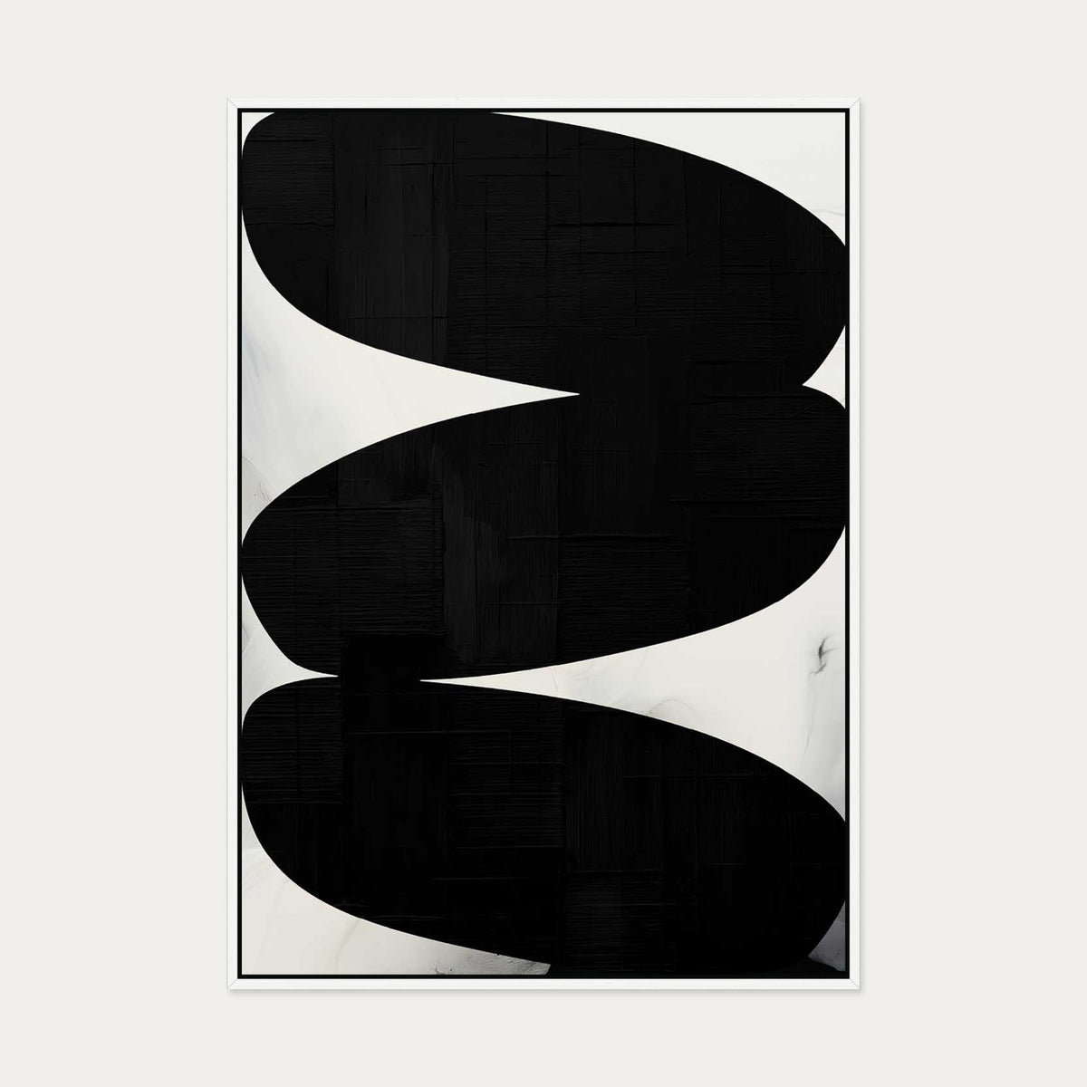 Balancing Expression Canvas Art — 70 x 100 cm — White Frame
