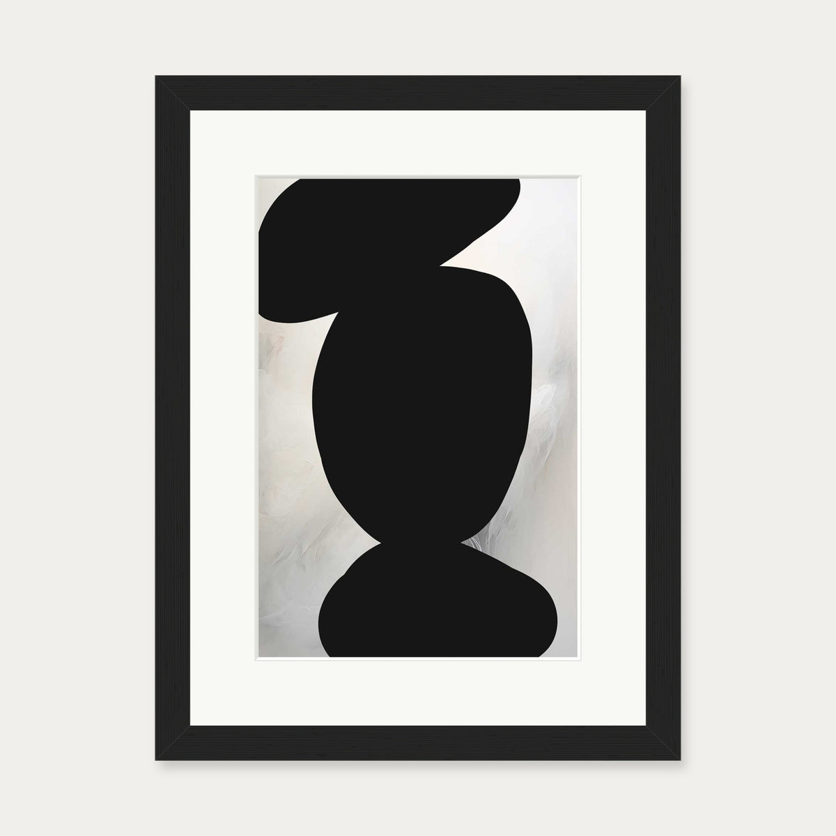 Balancing Expression II Art Print — 30 x 40 cm — Black Frame