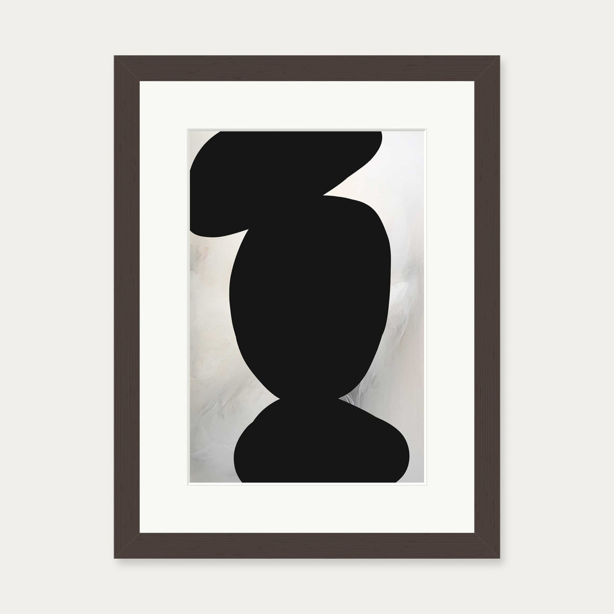 Balancing Expression II Art Print — 30 x 40 cm — Brown Frame