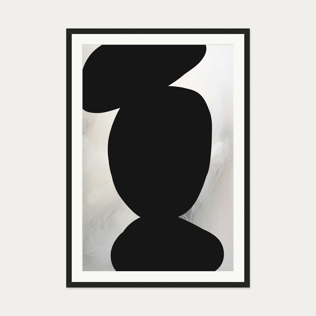 Balancing Expression II Art Print — 70 x 100 cm — Black Frame