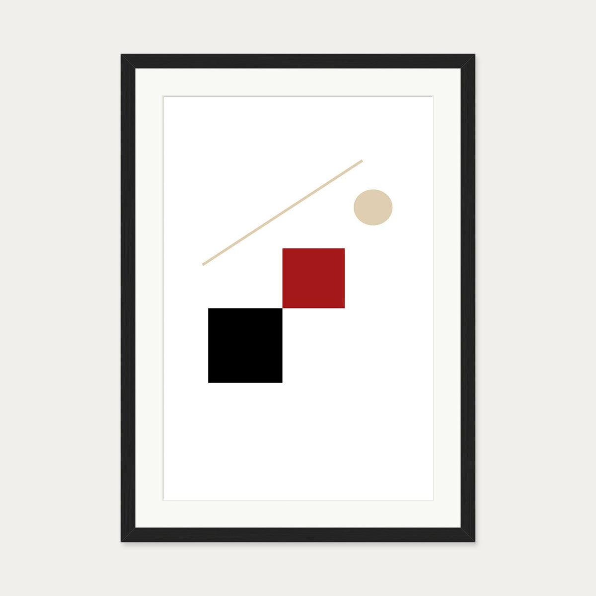 Ball Games II Art Print — 50 x 70 cm — Black Frame