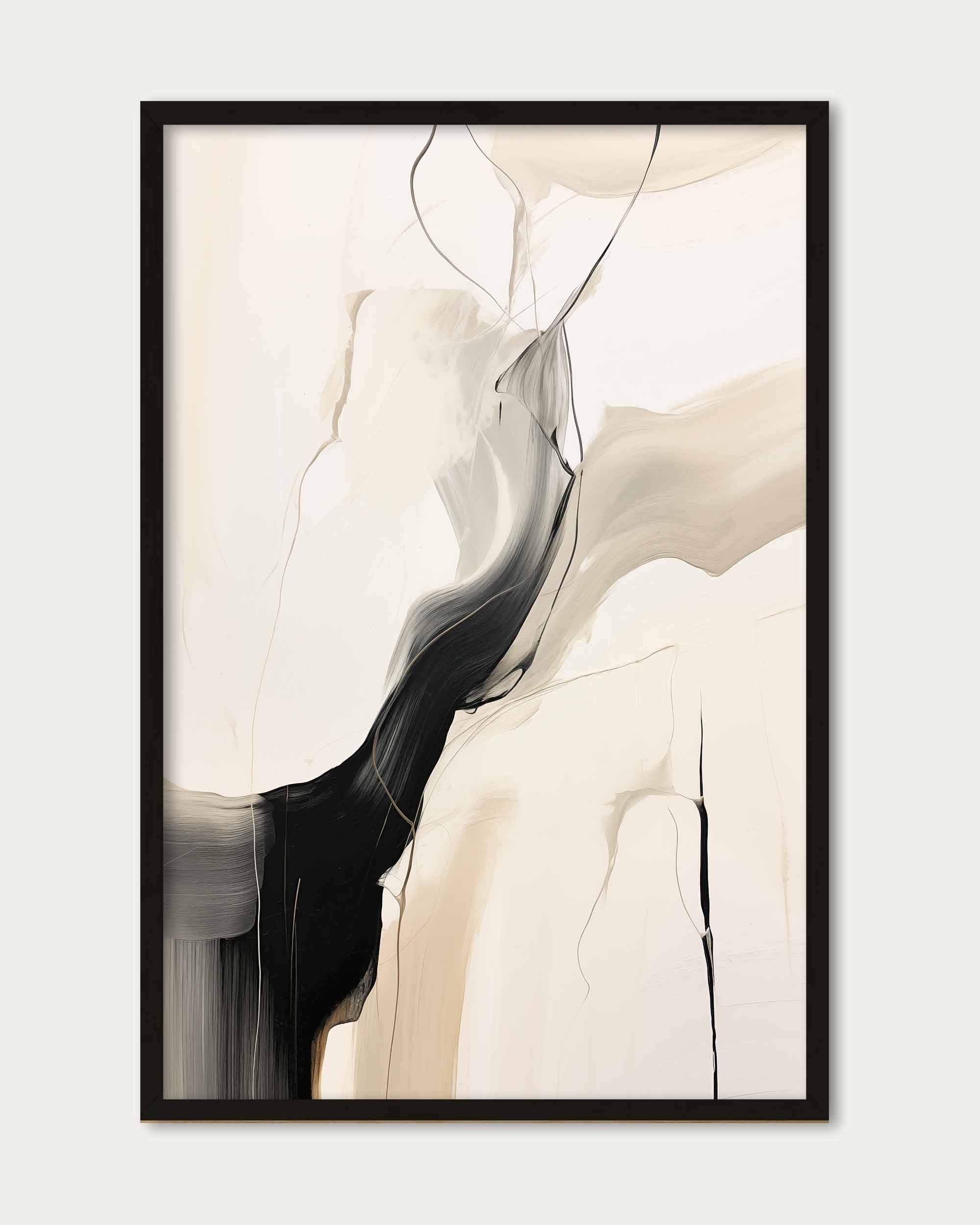 Abstract Beige Art Print