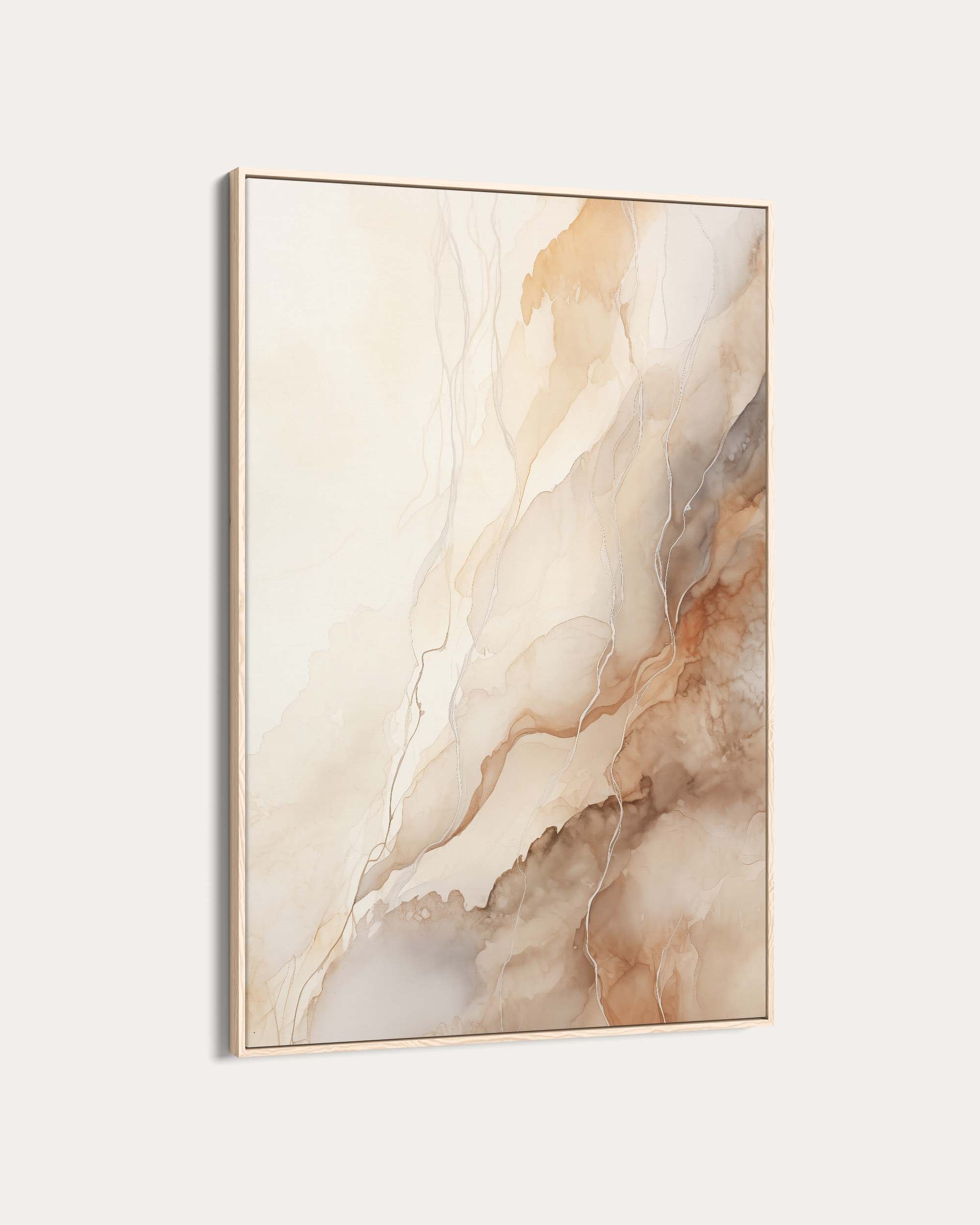 Marble Beige Canvas Art