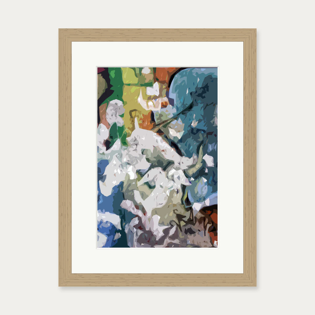 Berlin Wall Art Print — 30 x 40 cm — Oak Frame