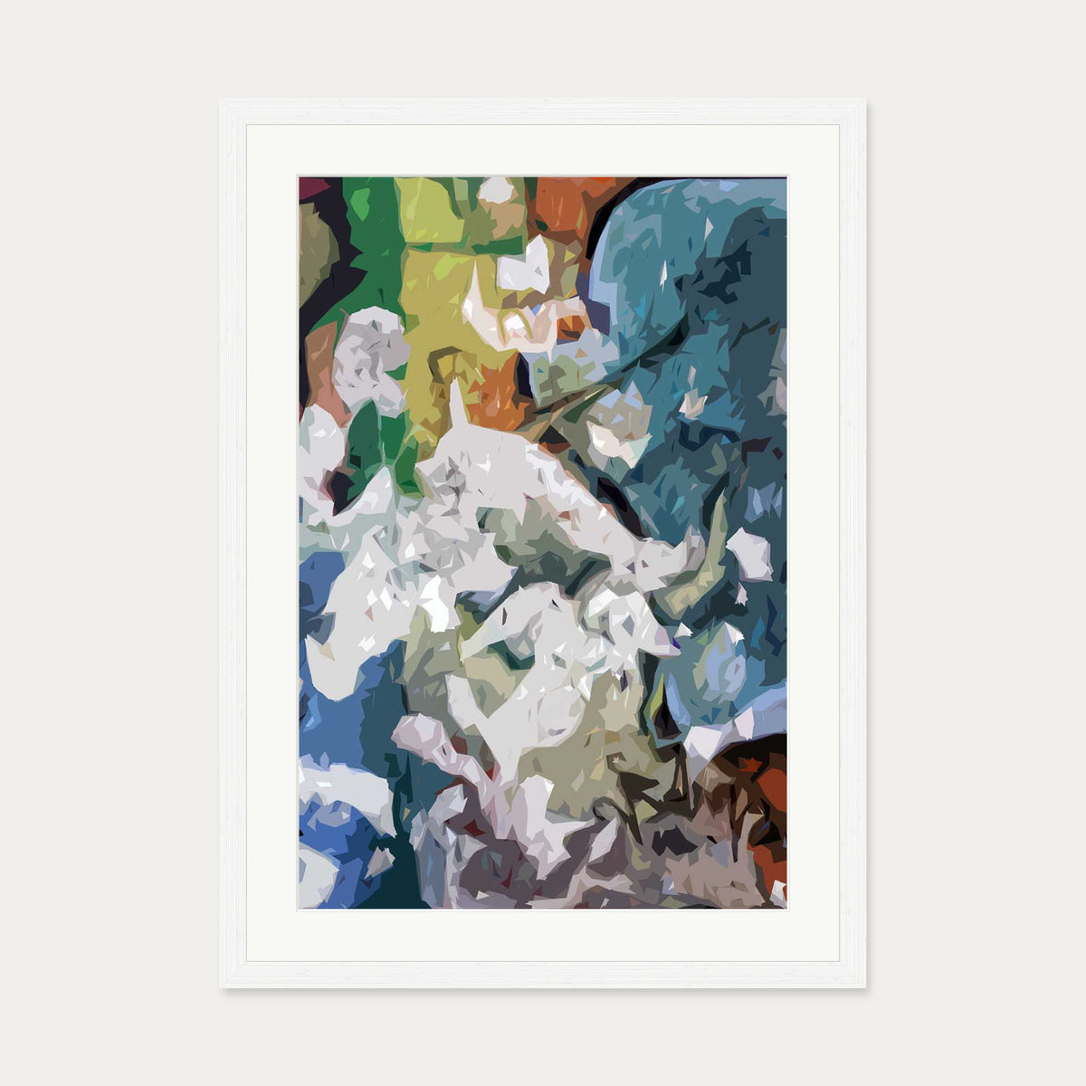 Berlin Wall Art Print — 50 x 70 cm — White Frame