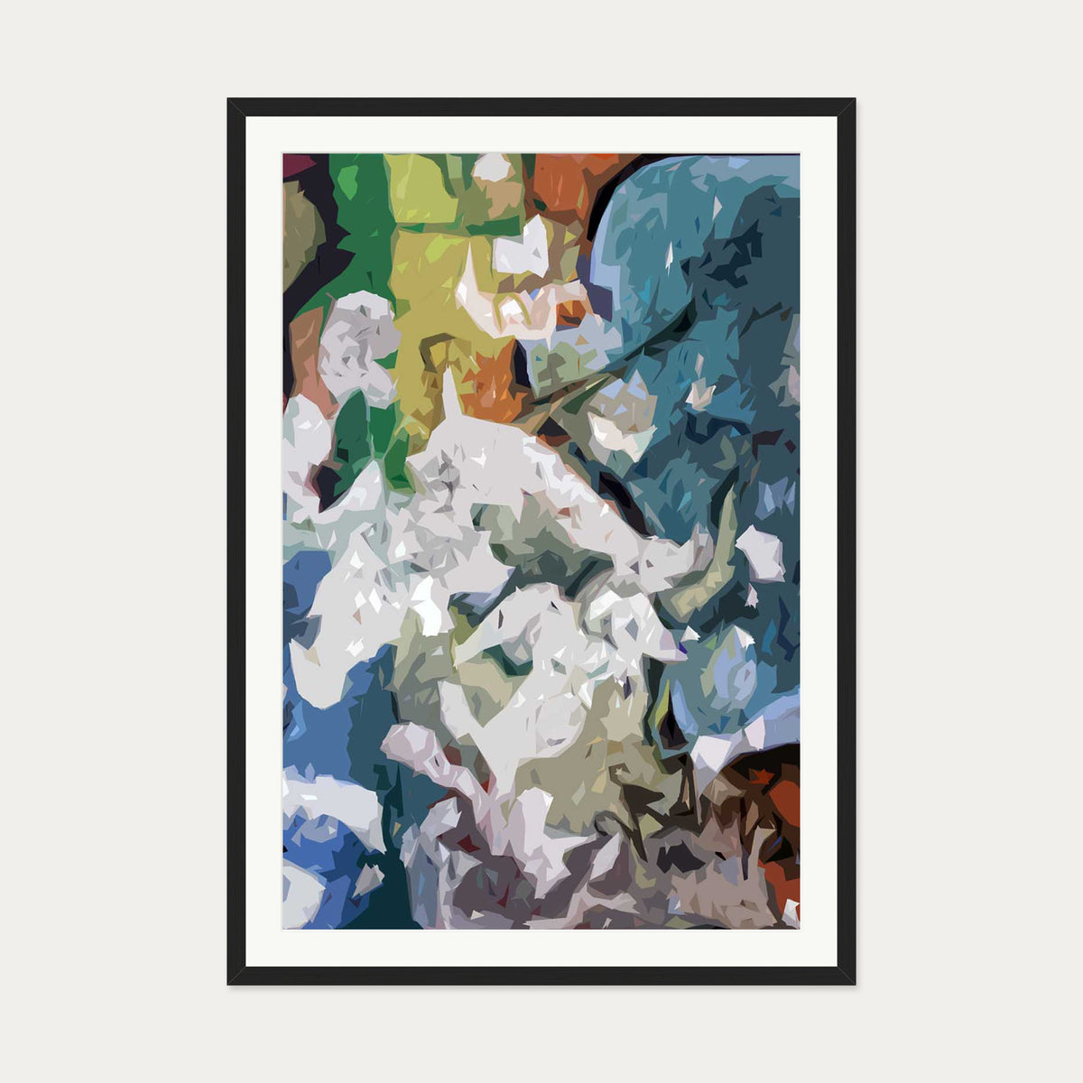 Berlin Wall Art Print — 70 x 100 cm — Black Frame