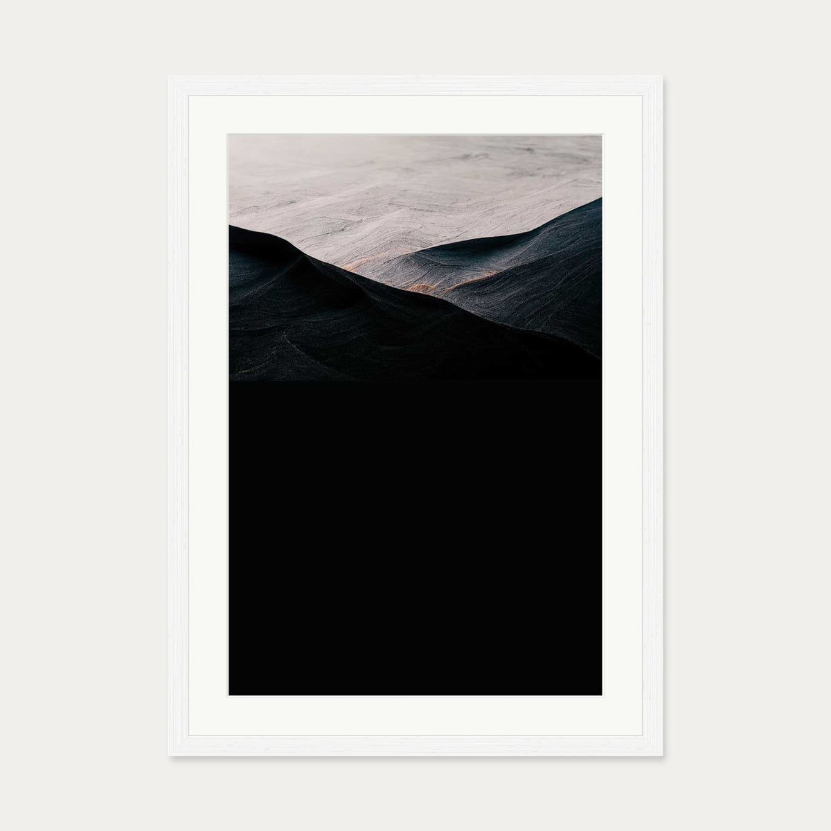 Beyond The Valley Art Print — 50 x 70 cm — White Frame