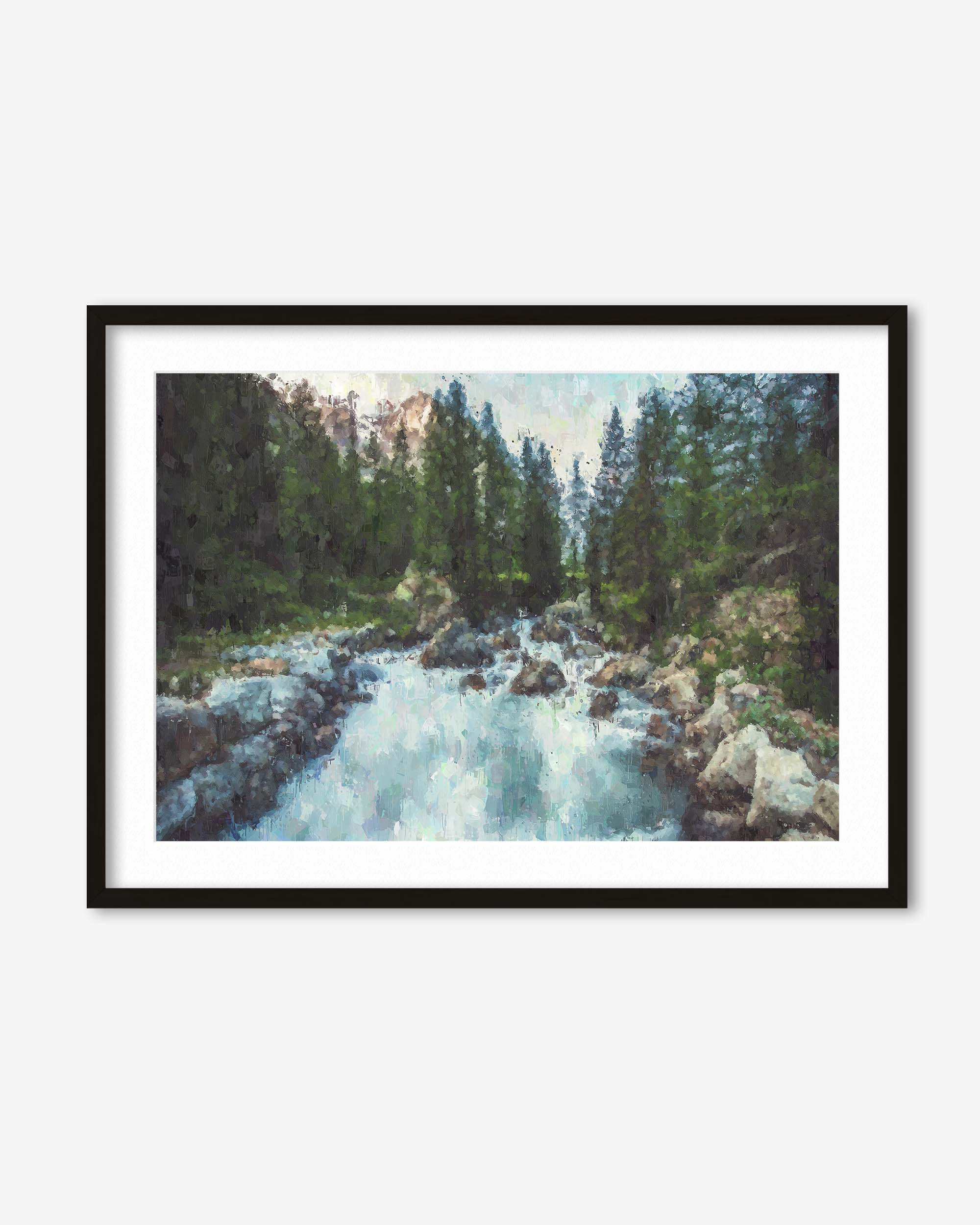 Waterfall In The Forest Art Print