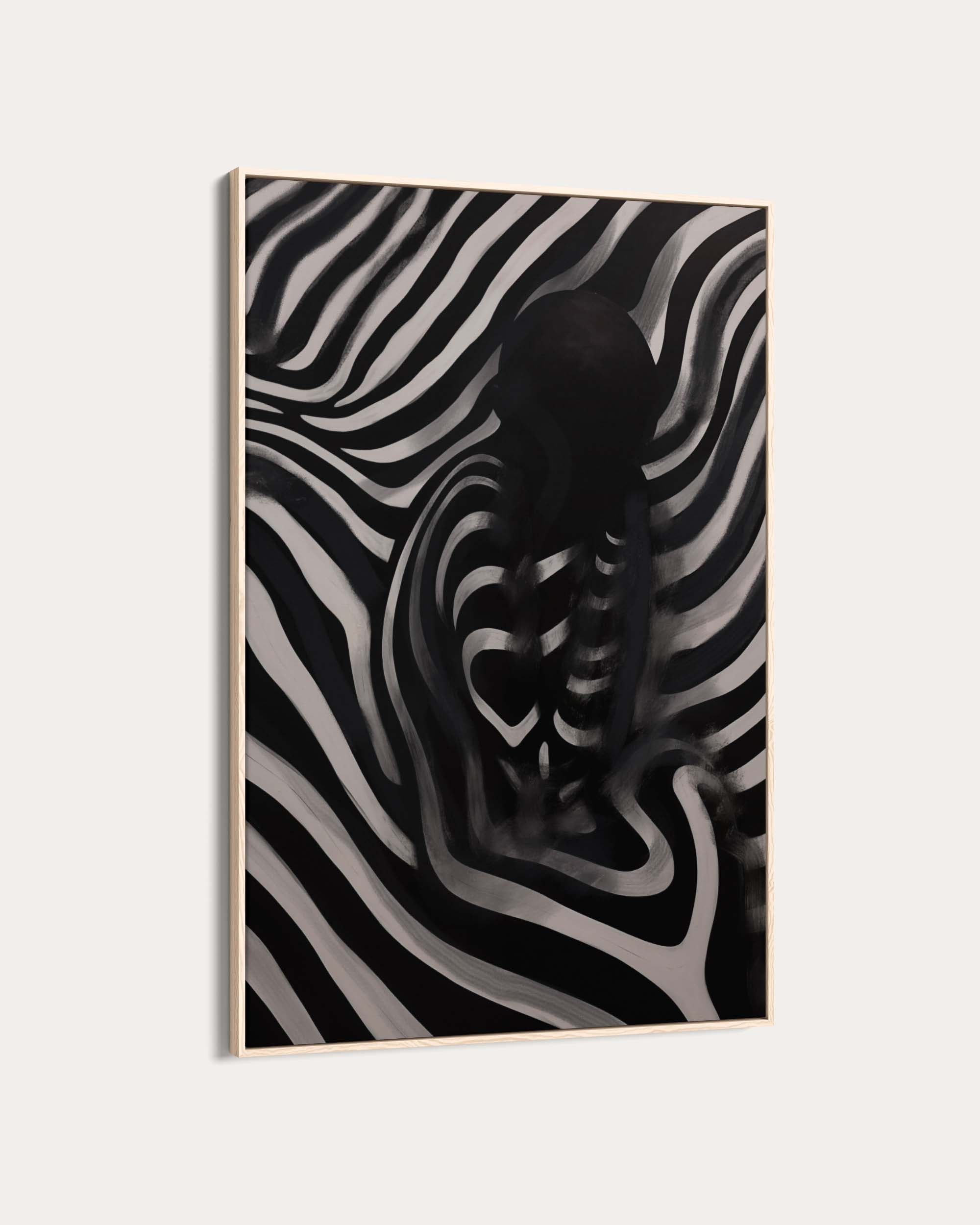 Monochrome Shadows IV Art Print