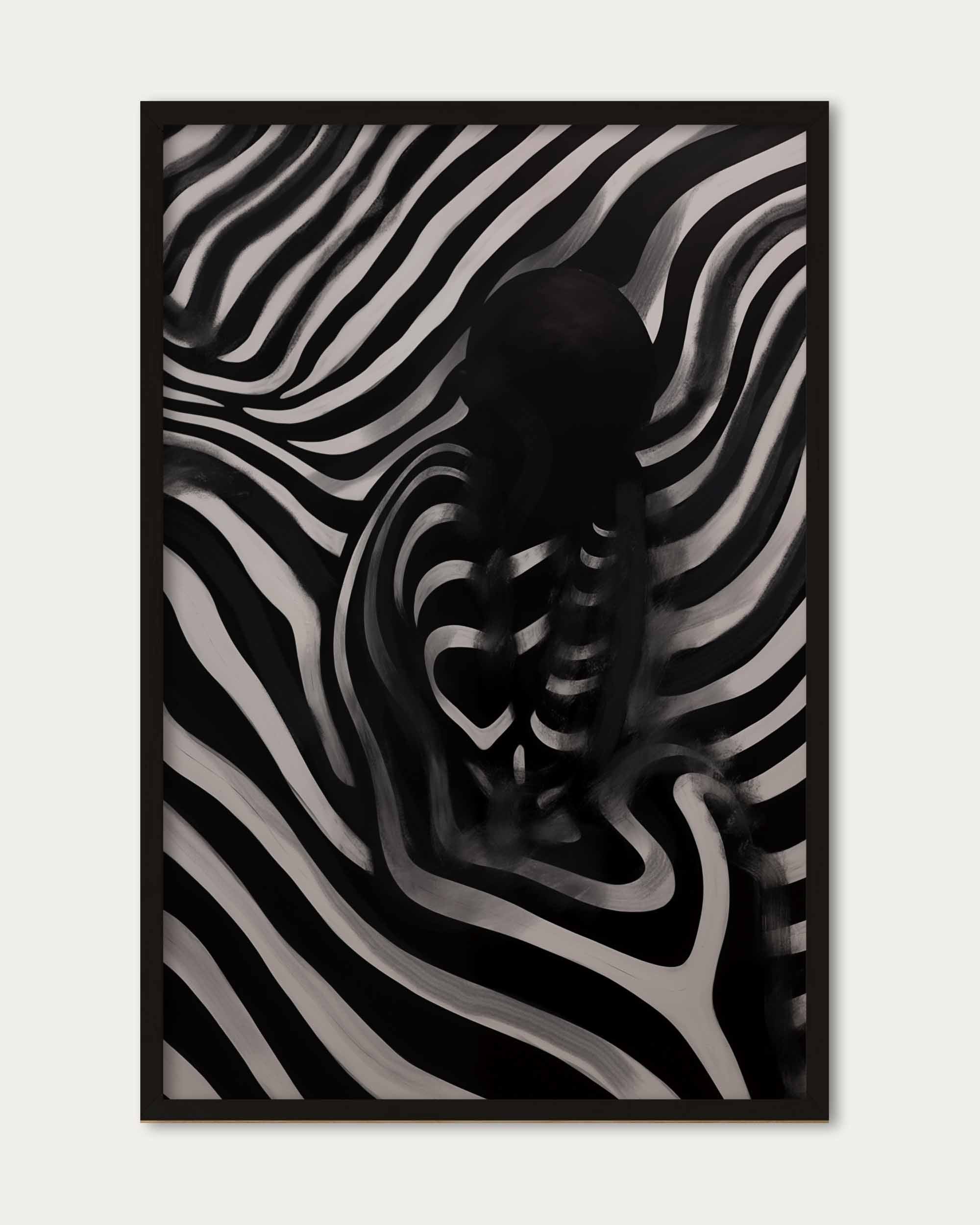 Monochrome Shadows IV Art Print