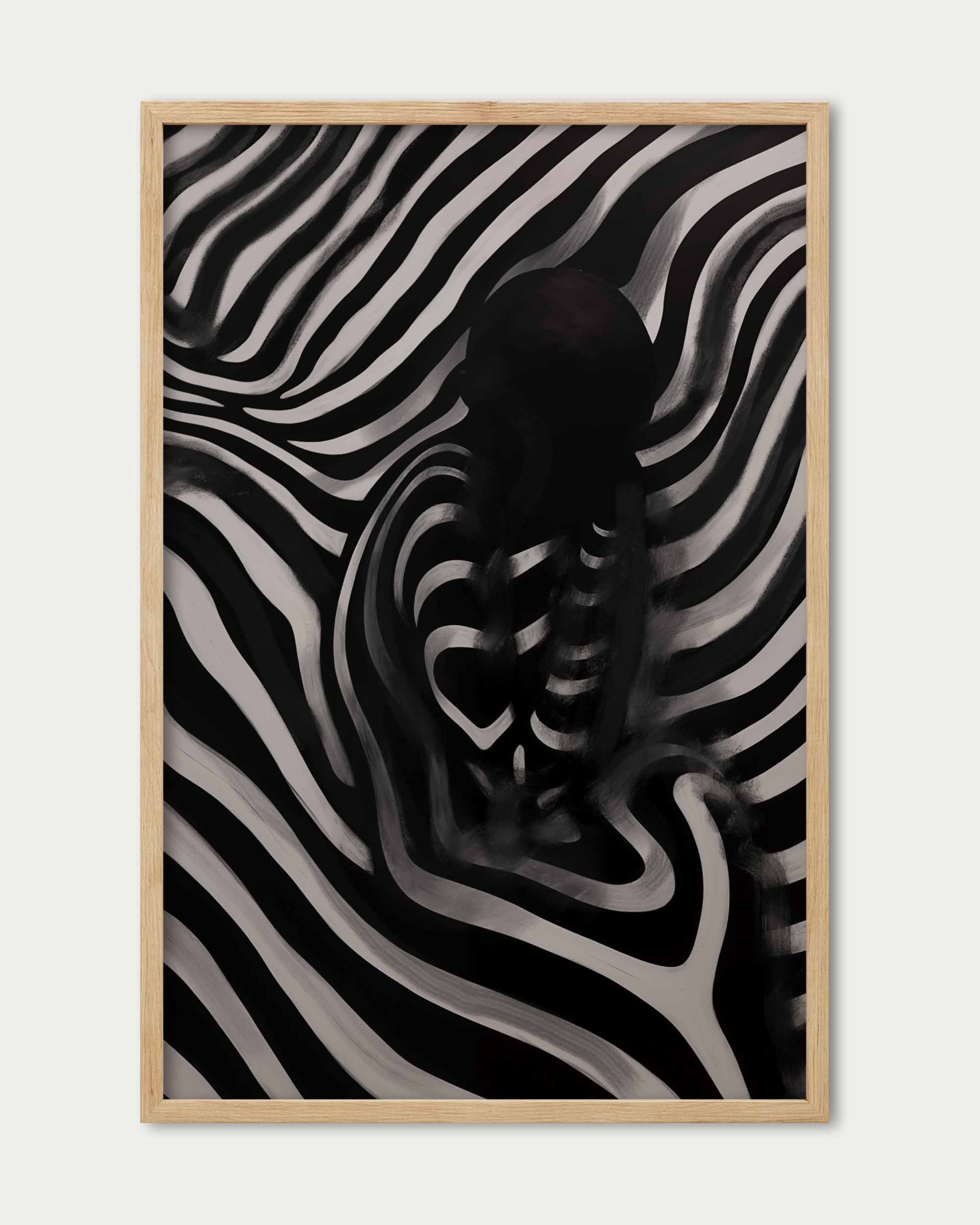 Monochrome Shadows IV Art Print