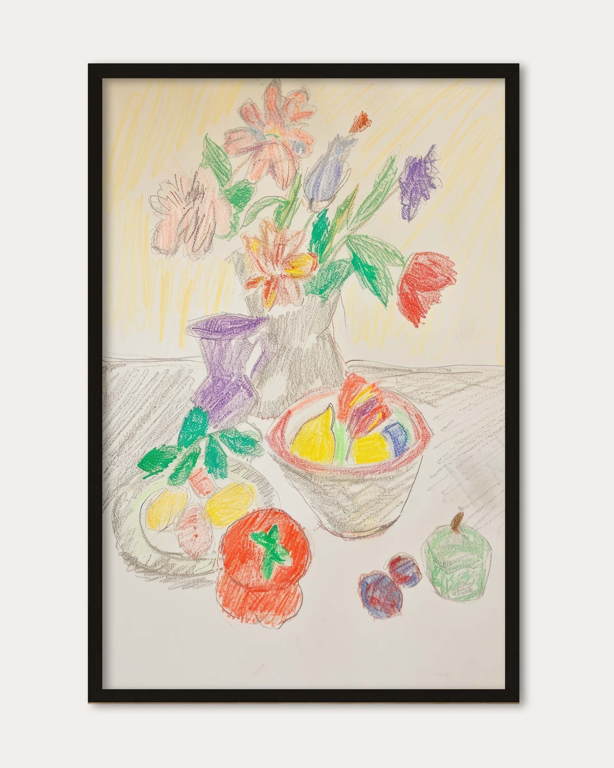 Colour Pencil Sketch Wall Art